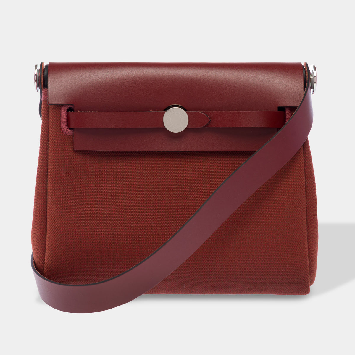 Sac HERMES Herbag en Toile Rouge - 103958