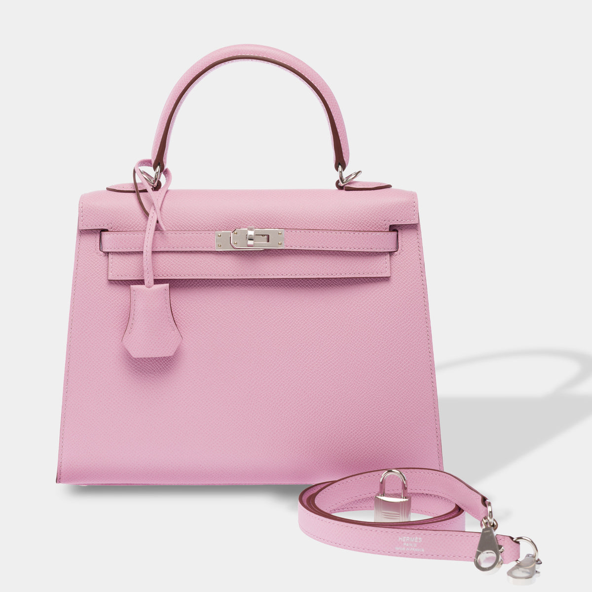 Sac HERMES Kelly 25 en Cuir Violet - 103949