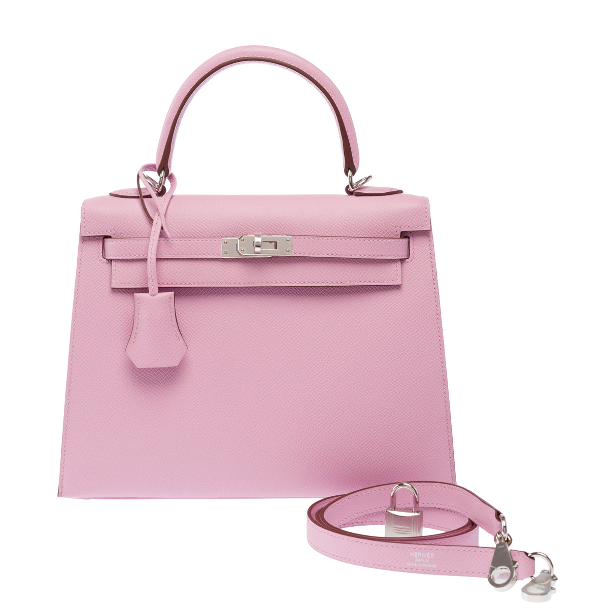 Sac HERMES Kelly 25 en Cuir Violet - 103949