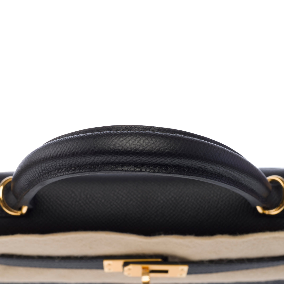 Sac HERMES Kelly 25 en Cuir Noir - 103969