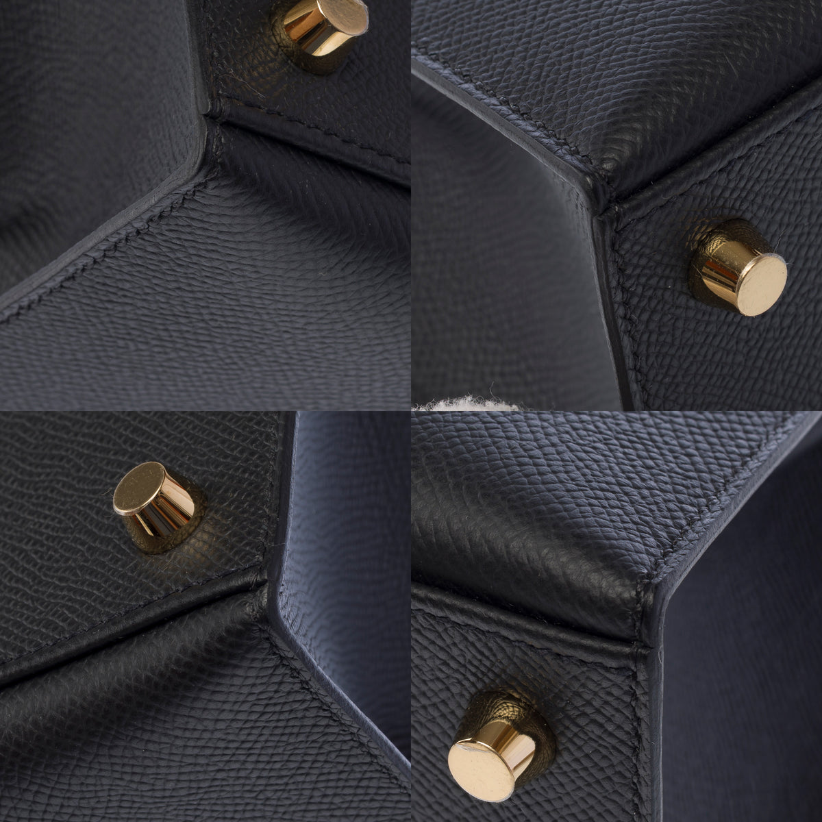 Sac HERMES Kelly 25 en Cuir Noir - 103969