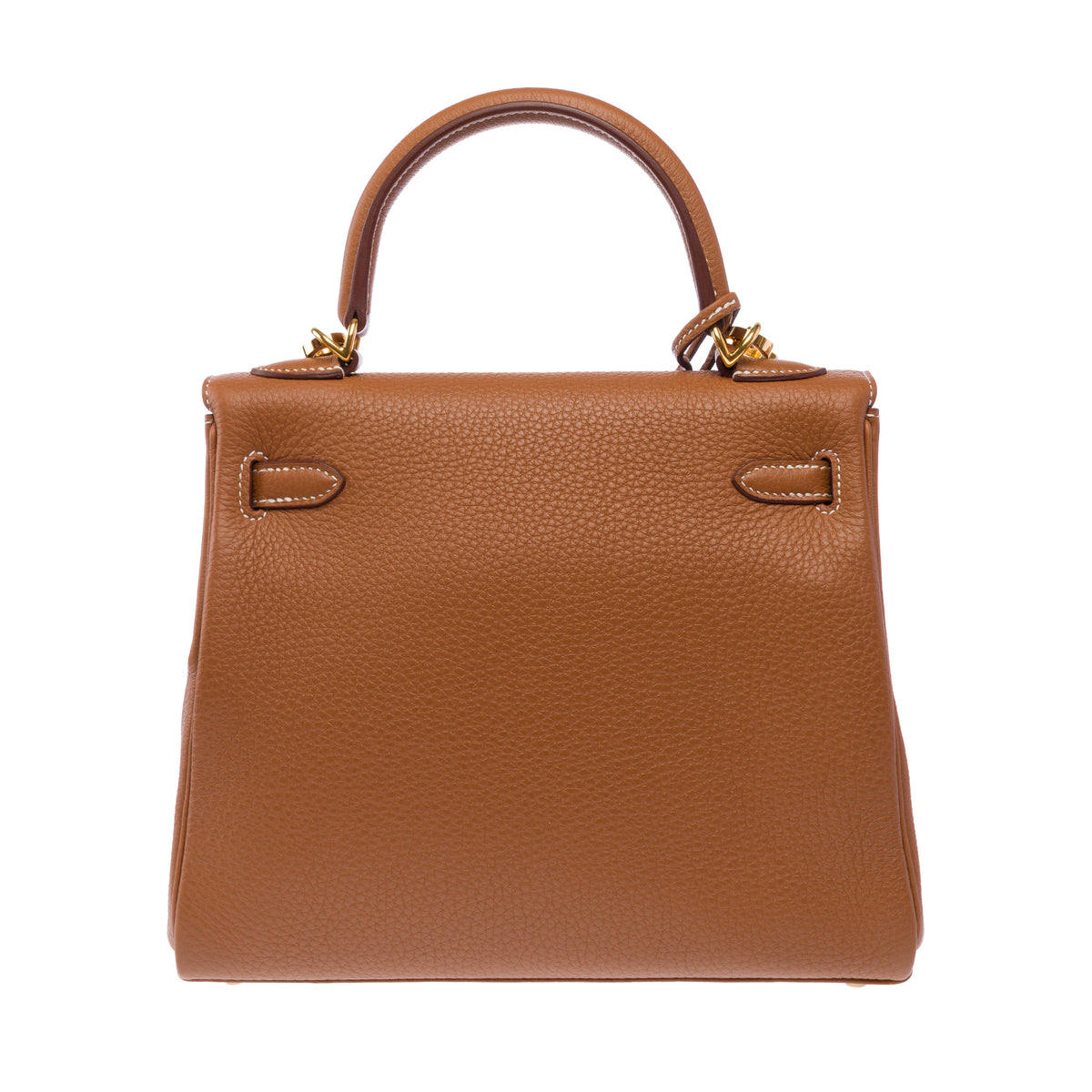 Sac HERMES Kelly 25 en Cuir Doré - 103942