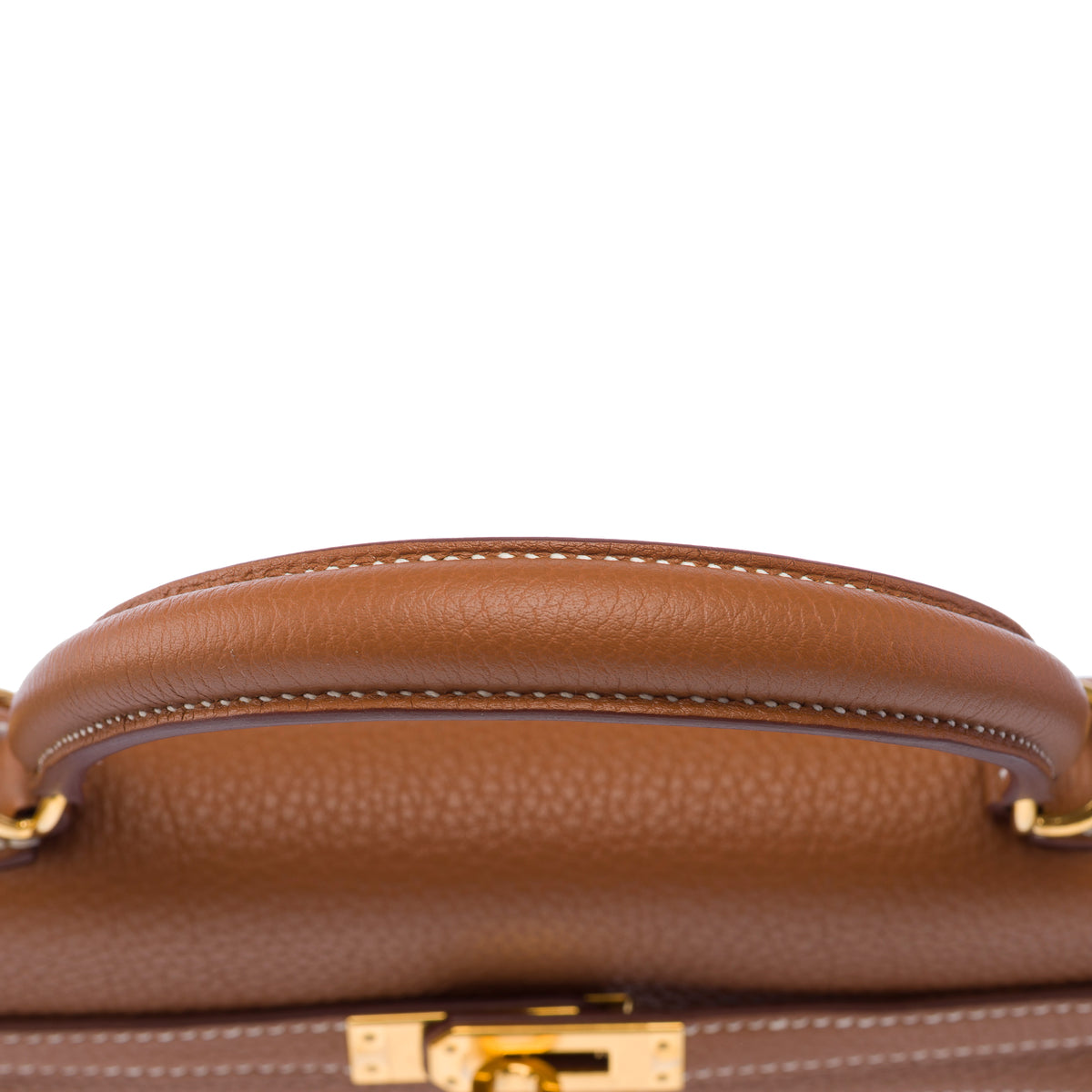 Sac HERMES Kelly 25 en Cuir Doré - 103942