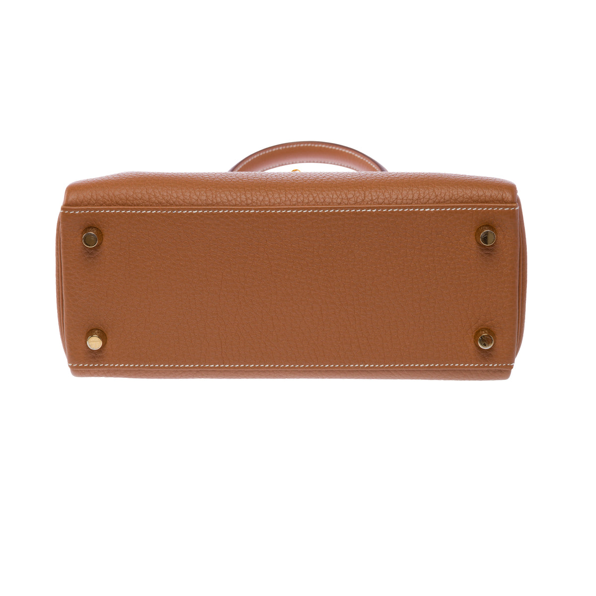 Sac HERMES Kelly 25 en Cuir Doré - 103942