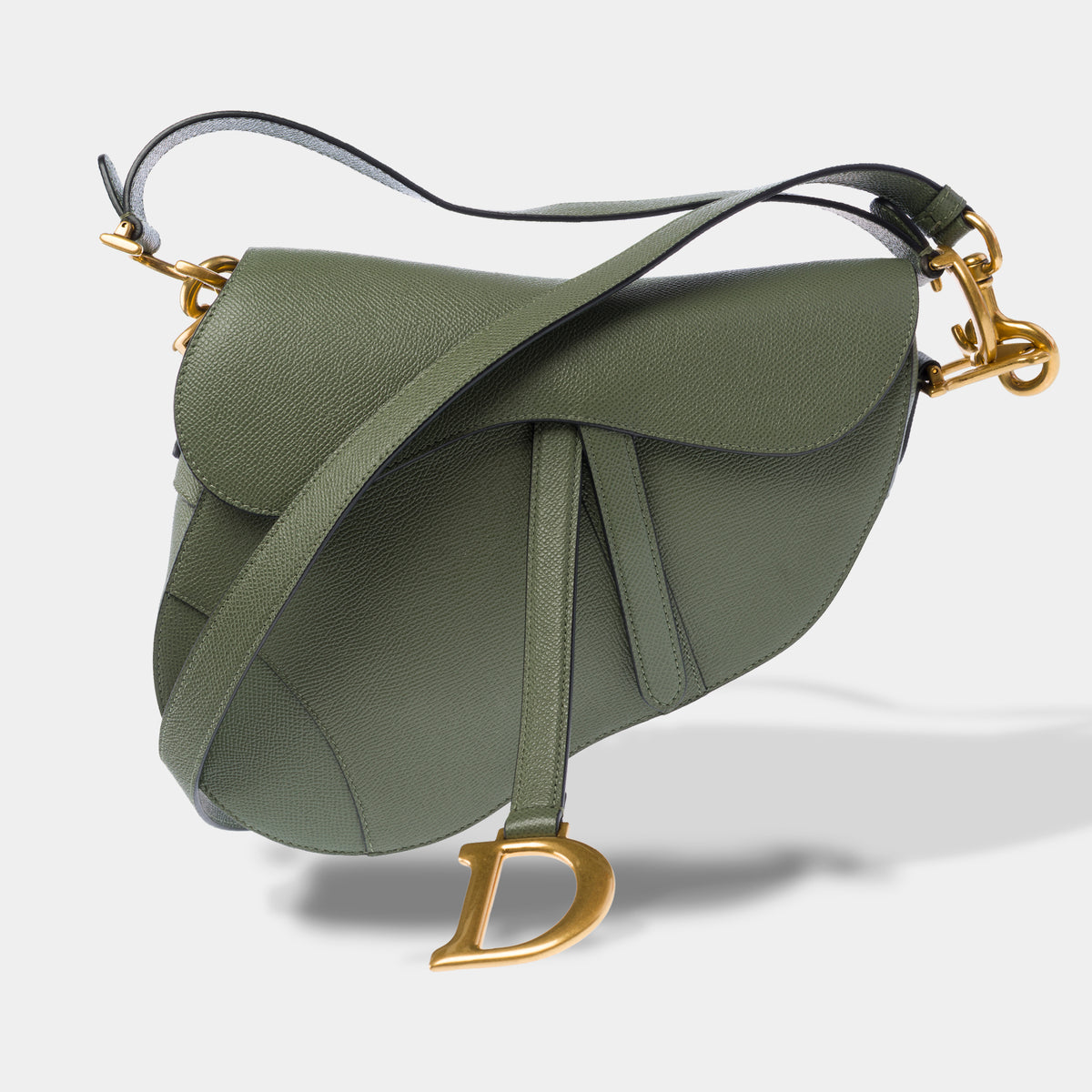 Sac DIOR Saddle en Cuir Vert - 103952