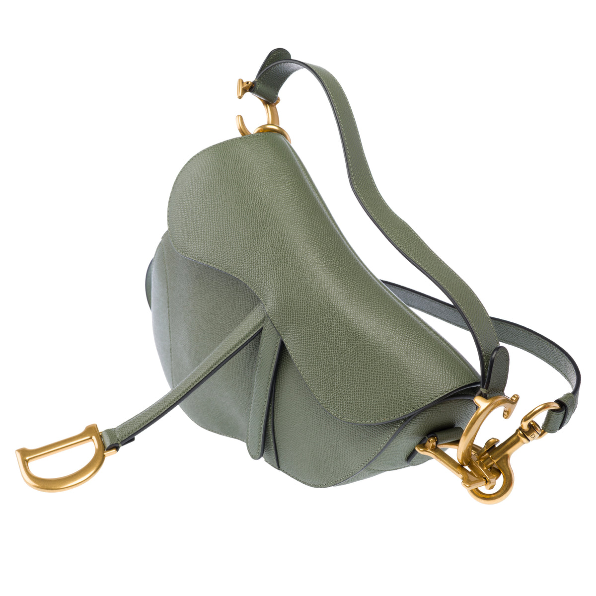 Sac DIOR Saddle en Cuir Vert - 103952