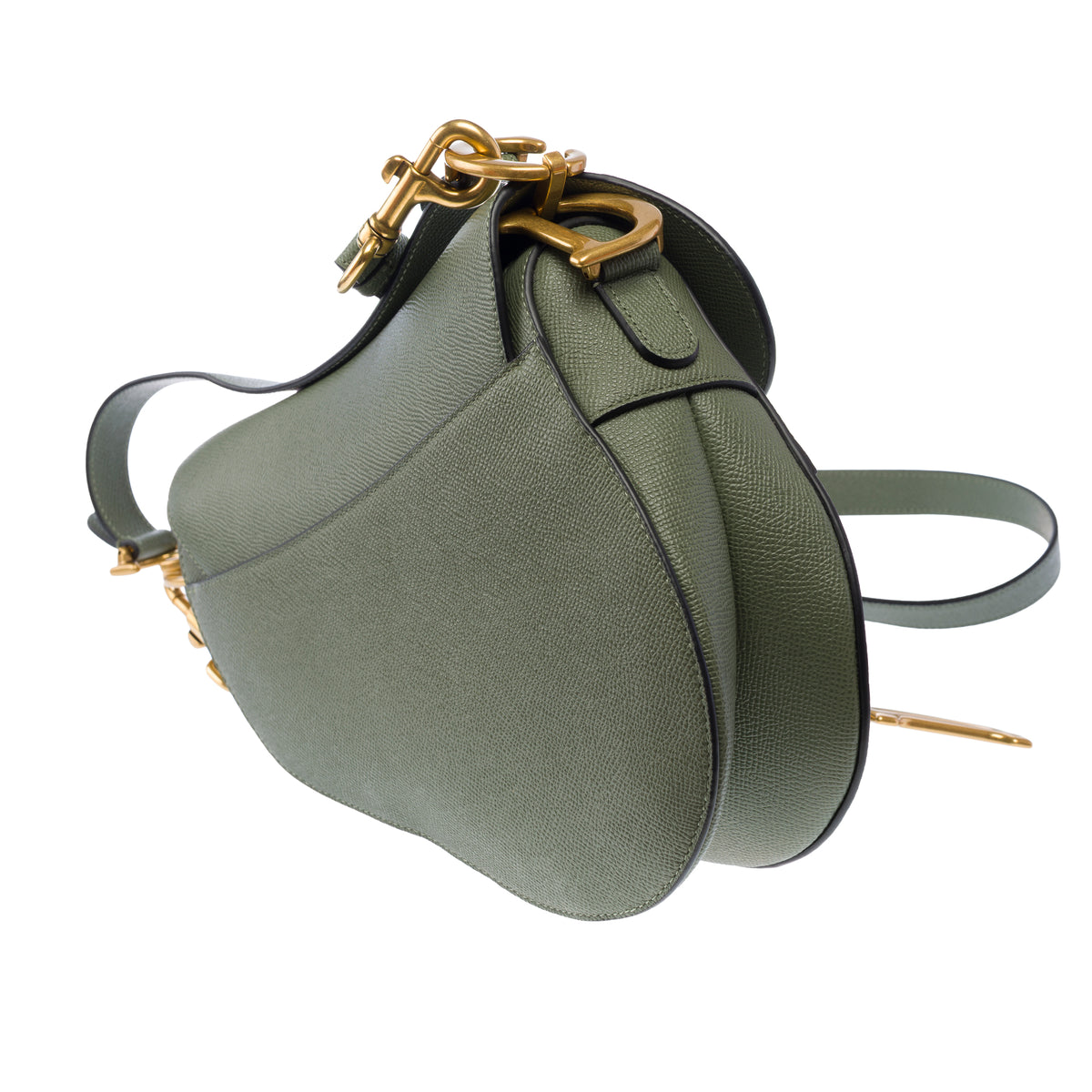 Sac DIOR Saddle en Cuir Vert - 103952