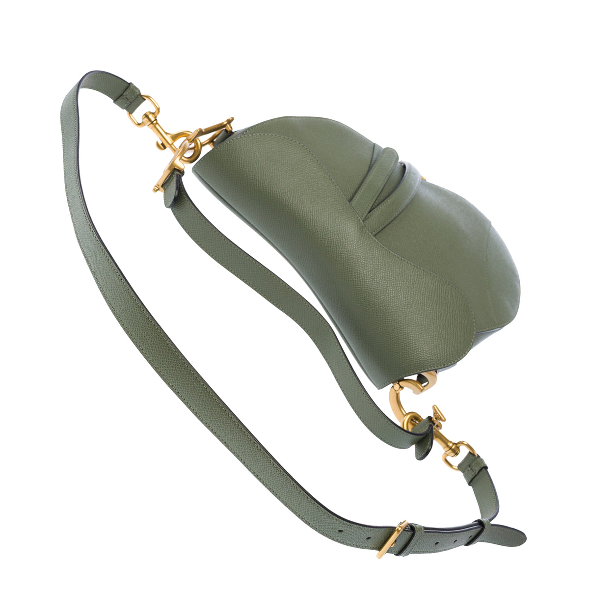 Sac DIOR Saddle en Cuir Vert - 103952