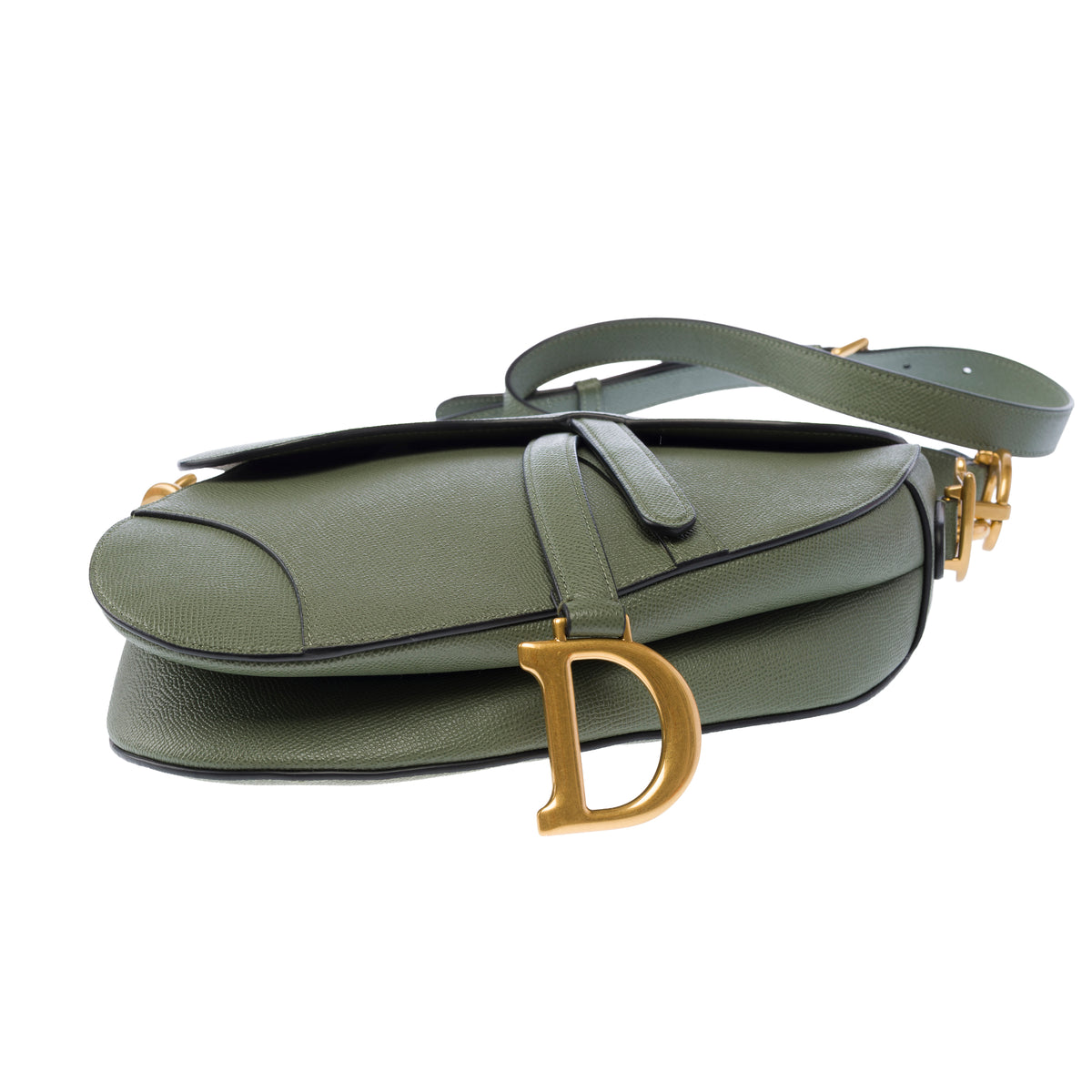 Sac DIOR Saddle en Cuir Vert - 103952