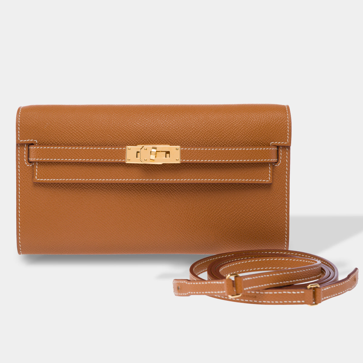 Sac HERMES Kelly to go en Cuir Doré - 103955