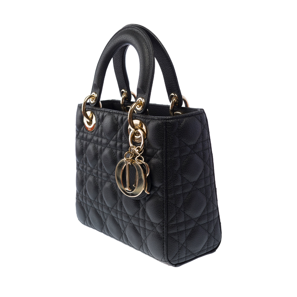 Sac DIOR Lady Dior en Cuir Noir - 103953