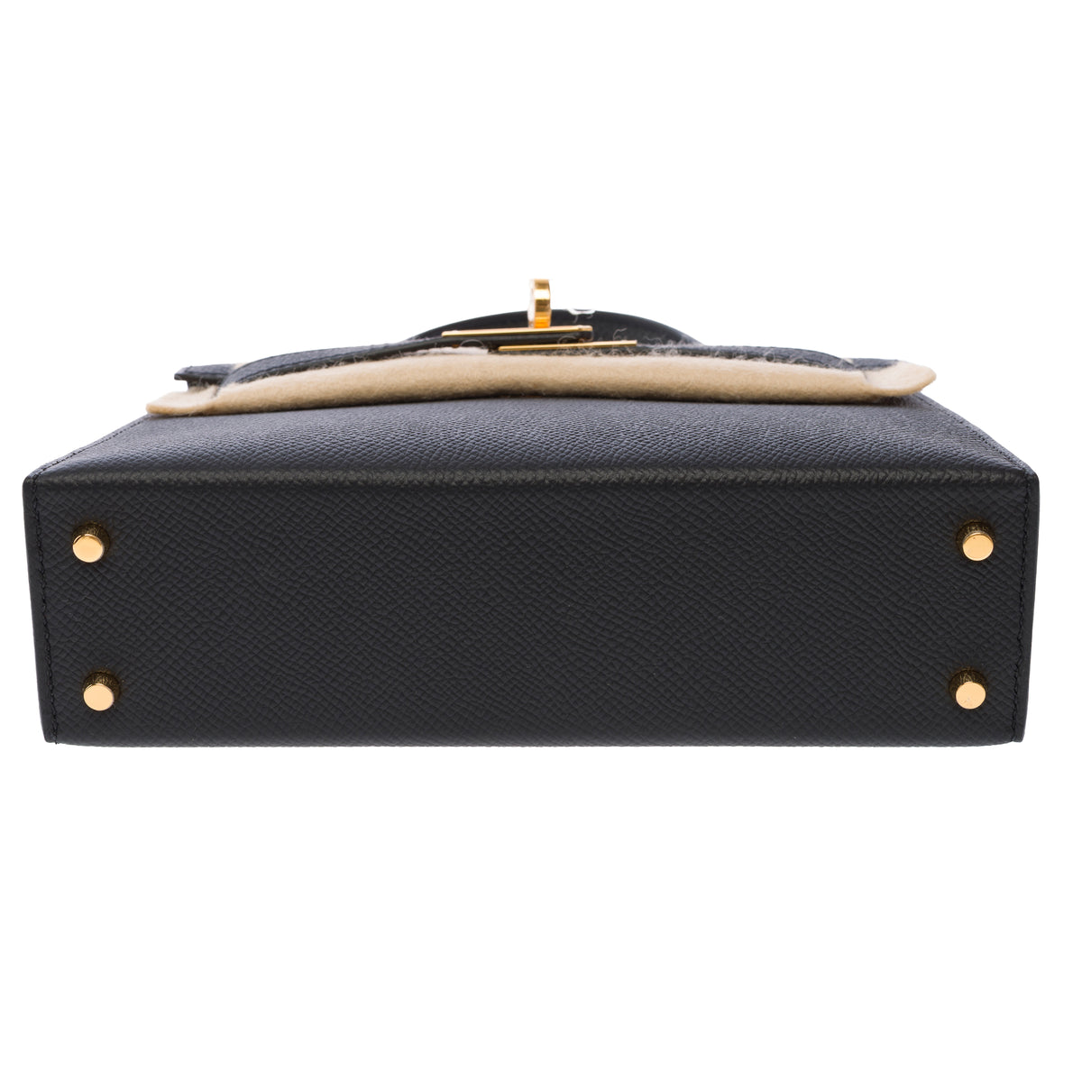Sac HERMES Kelly Mini en Cuir Noir - 103978