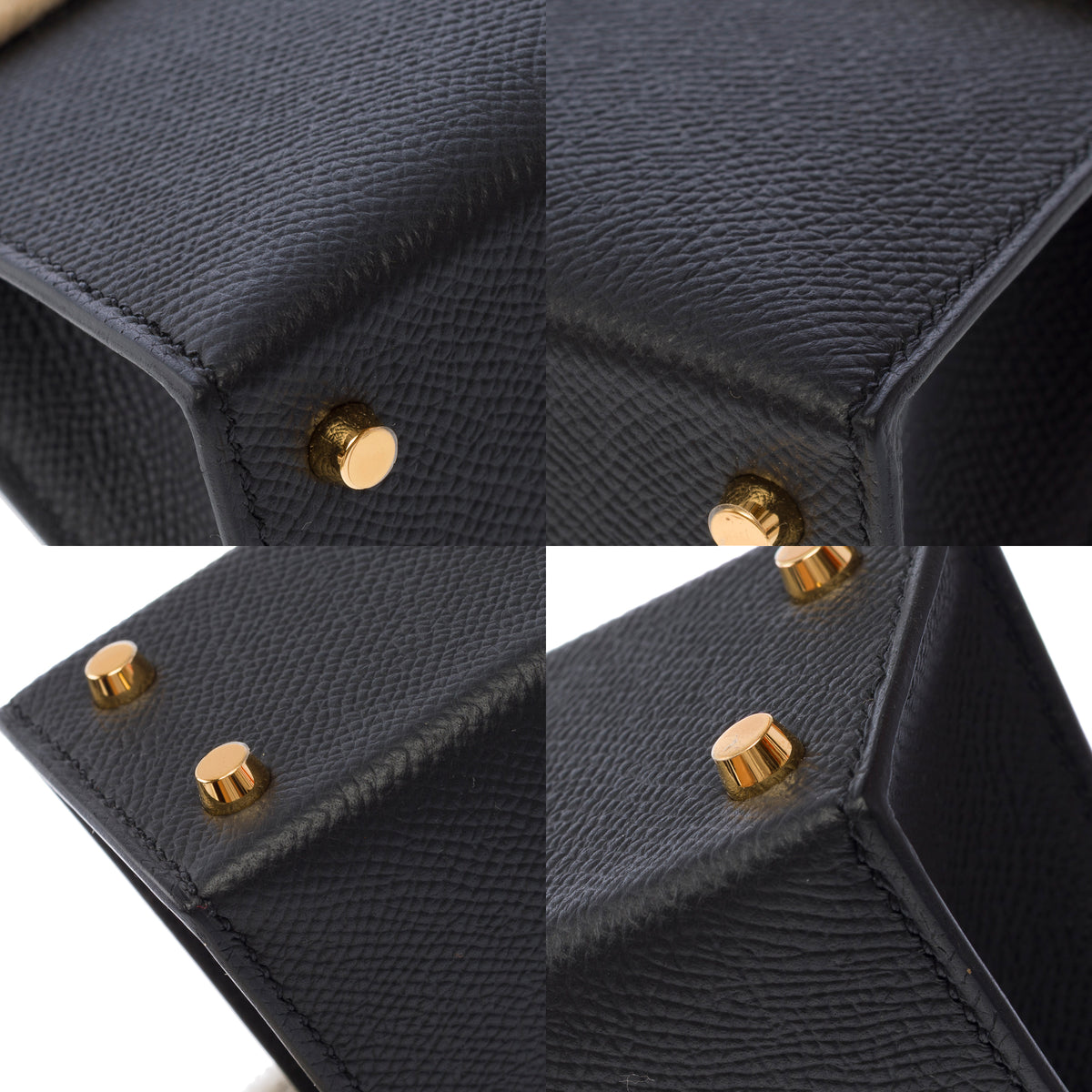 Sac HERMES Kelly Mini en Cuir Noir - 103978