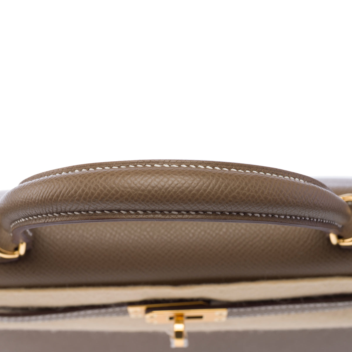 Sac HERMES Kelly 25 en Cuir Étoupe - 103951