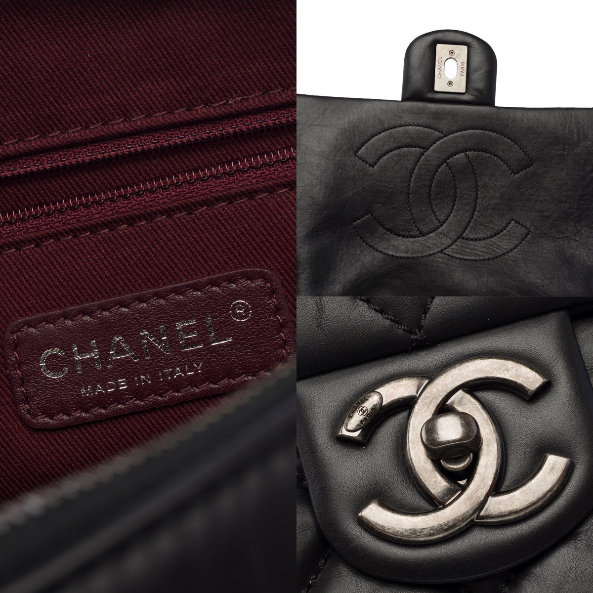 Sac CHANEL Timeless/Classique en Cuir Noir - 103940