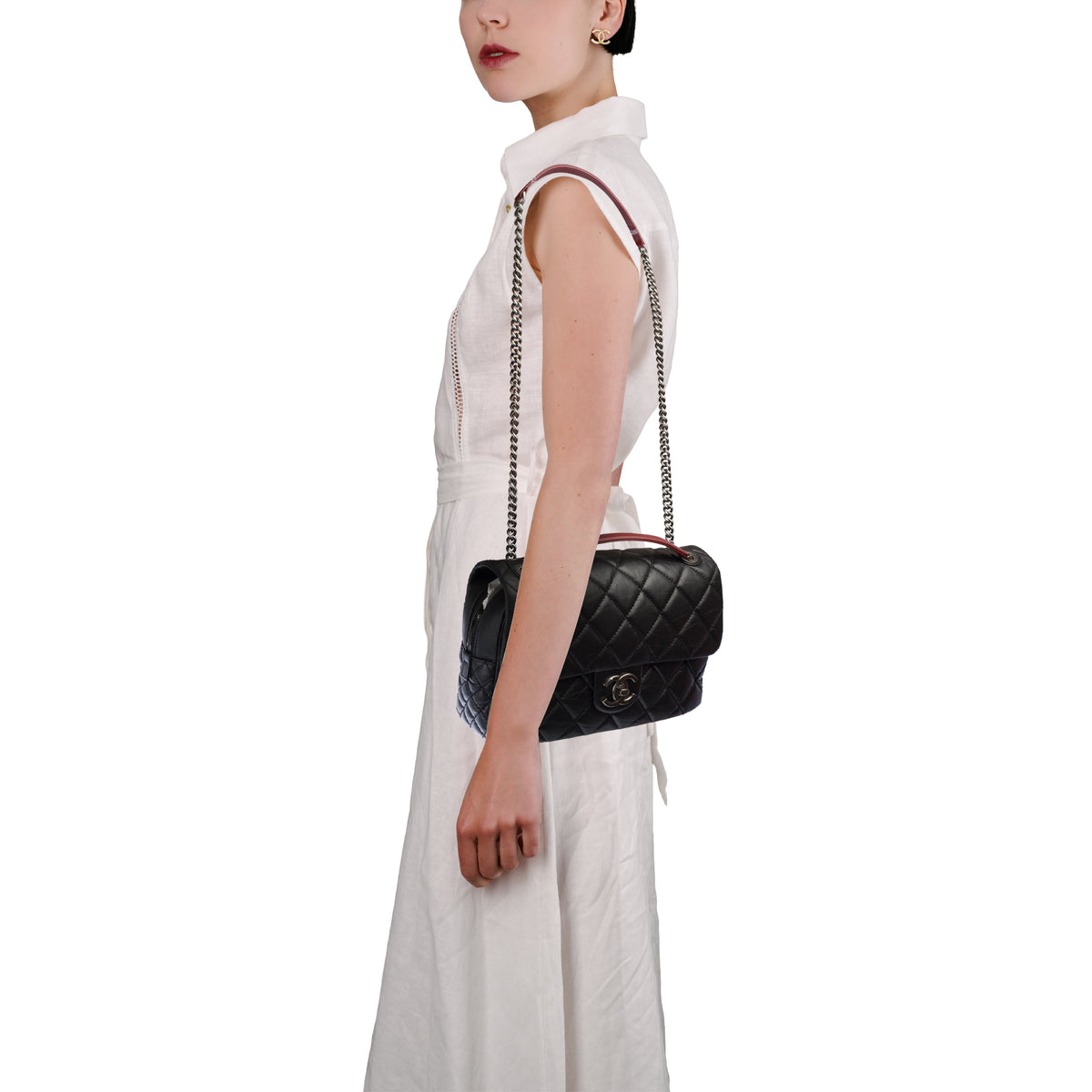 Sac CHANEL Timeless/Classique en Cuir Noir - 103940