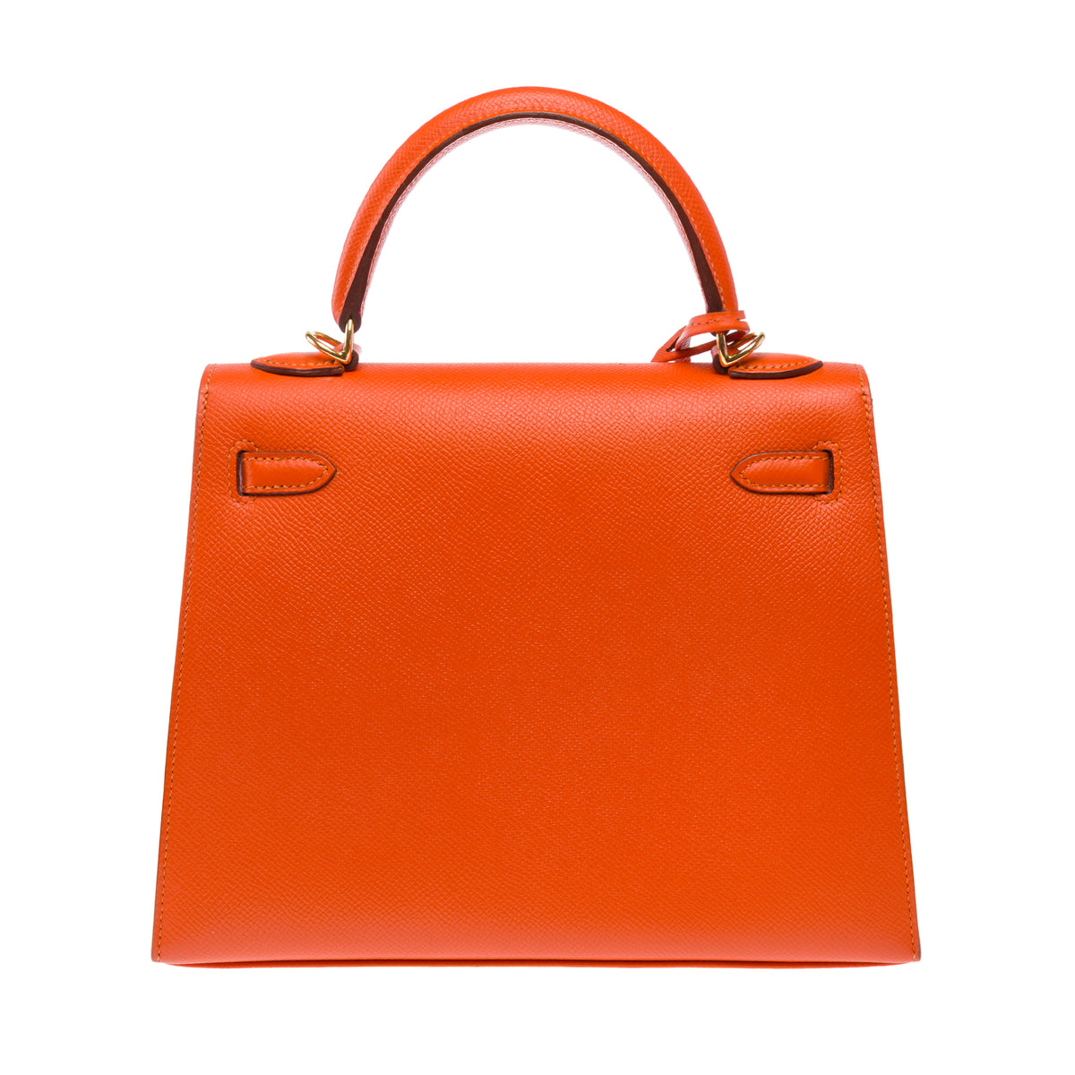 Sac HERMES Kelly 25 en Cuir Orange - 103948