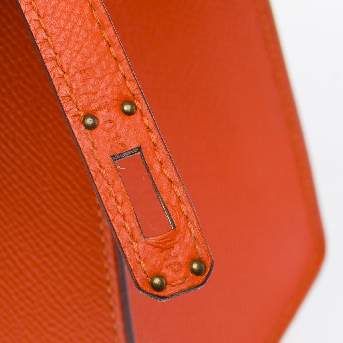 Sac HERMES Kelly 25 en Cuir Orange - 103948