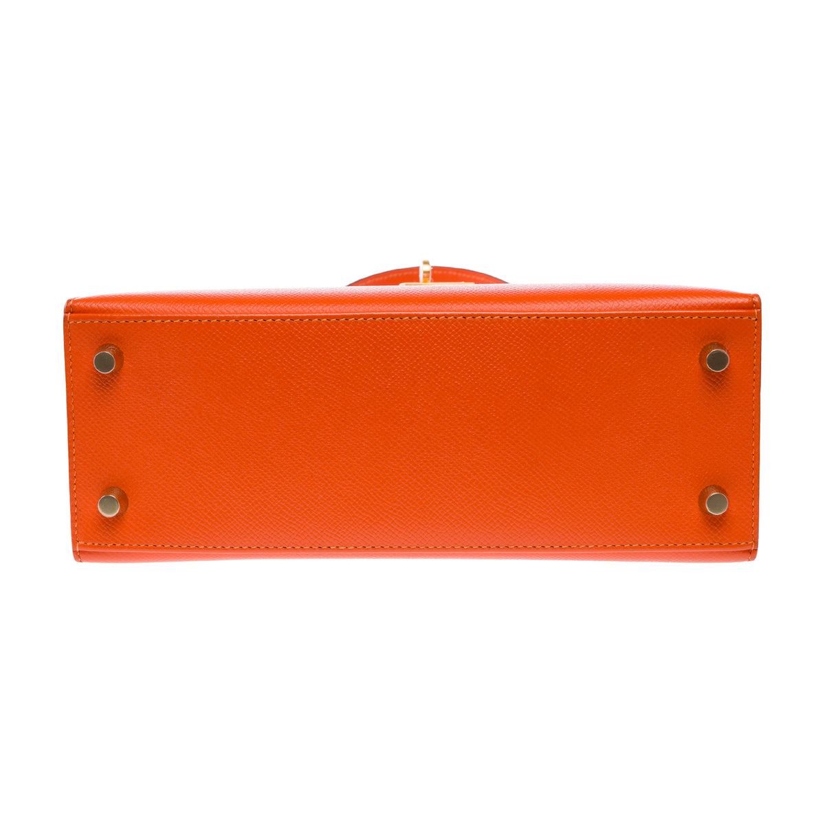Sac HERMES Kelly 25 en Cuir Orange - 103948