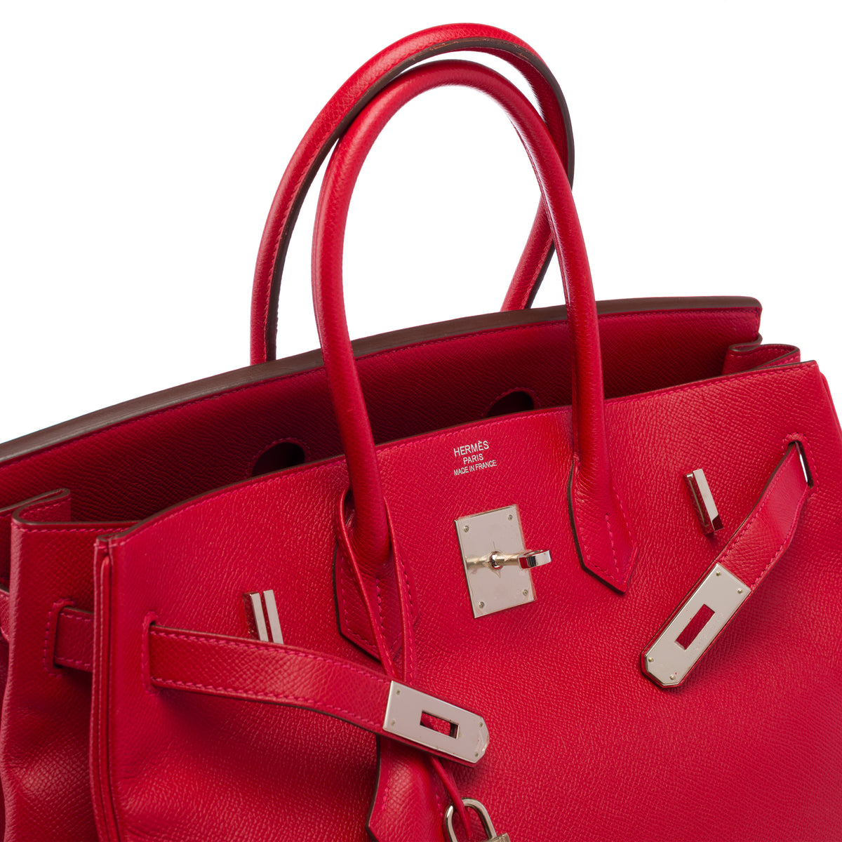 Sac HERMES Birkin 35 en Cuir Rouge - 103974