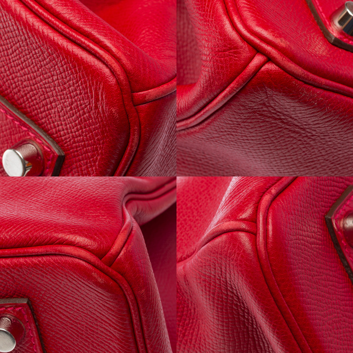 Sac HERMES Birkin 35 en Cuir Rouge - 103974