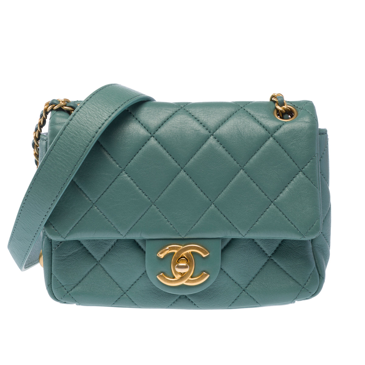 Sac CHANEL Timeless/Classique en Cuir Bleu - 103962