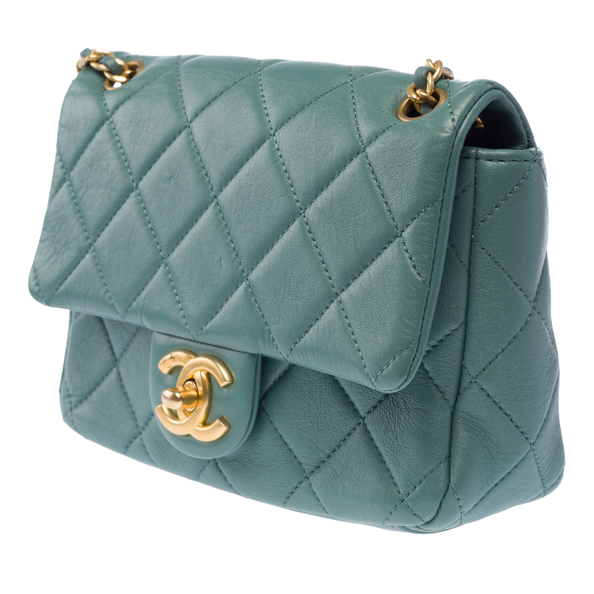Sac CHANEL Timeless/Classique en Cuir Bleu - 103962