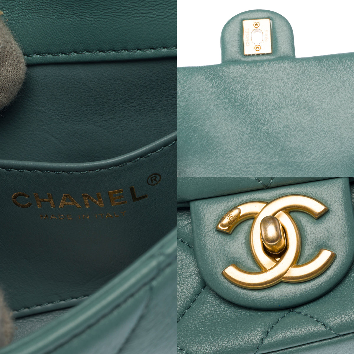 Sac CHANEL Timeless/Classique en Cuir Bleu - 103962