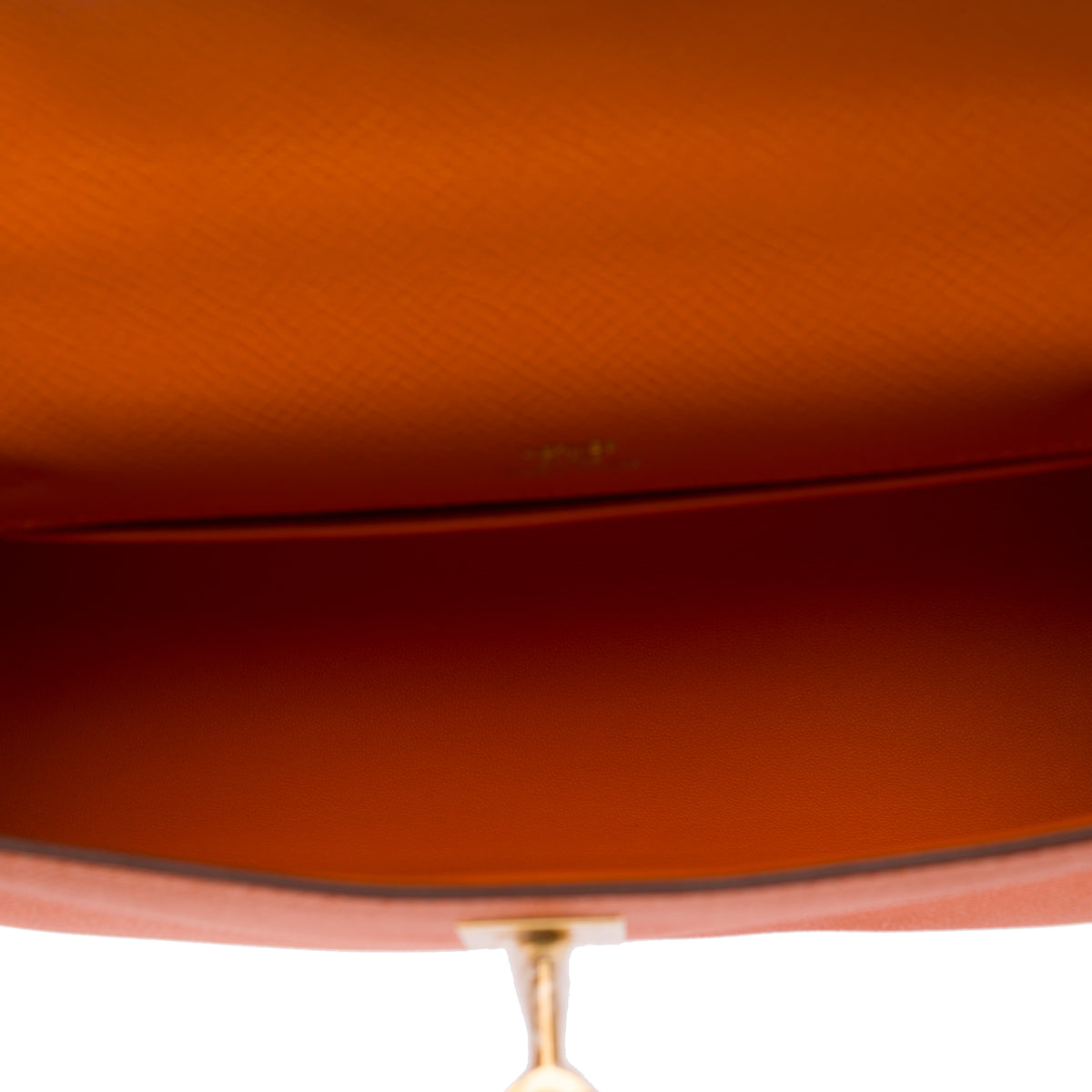 Sac HERMES Kelly Mini en Cuir Orange - 103959