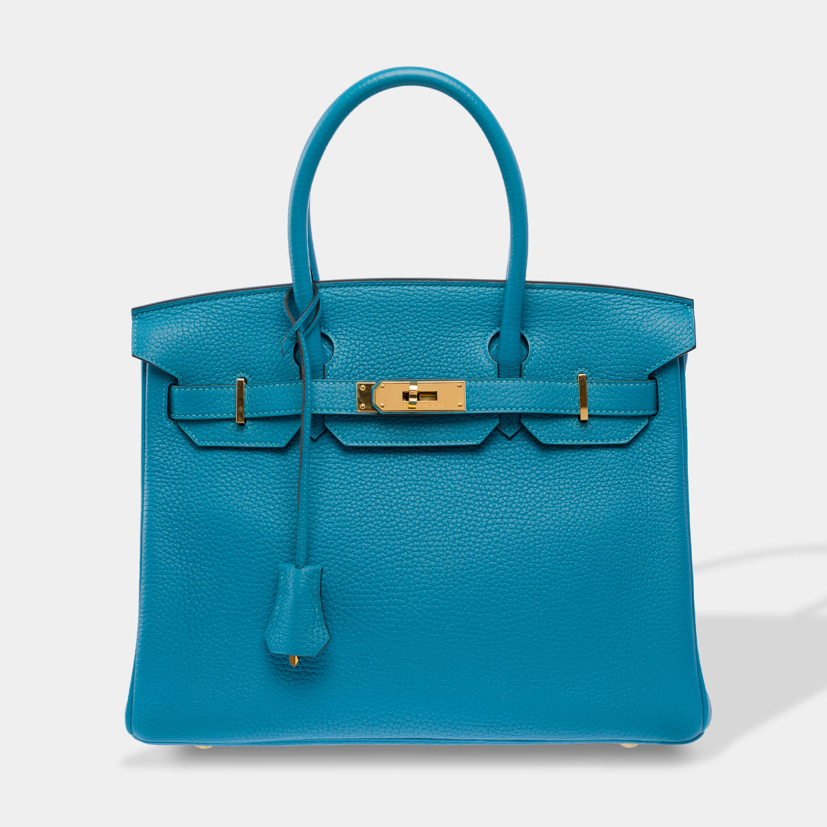 Sac HERMES Birkin 30 en Cuir Bleu - 103950