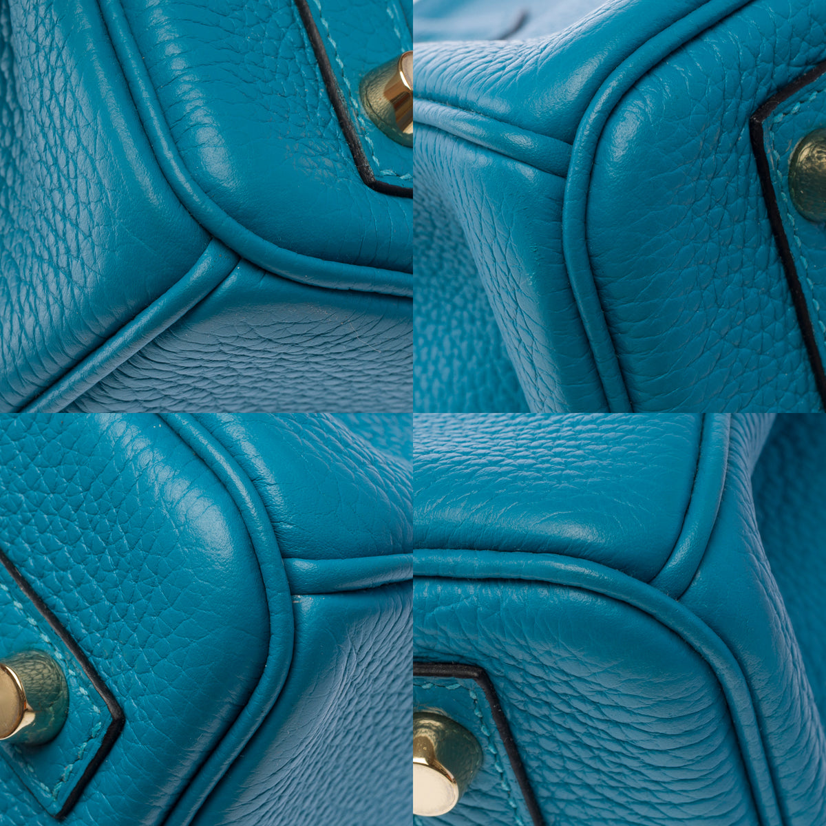 Sac HERMES Birkin 30 en Cuir Bleu - 103950