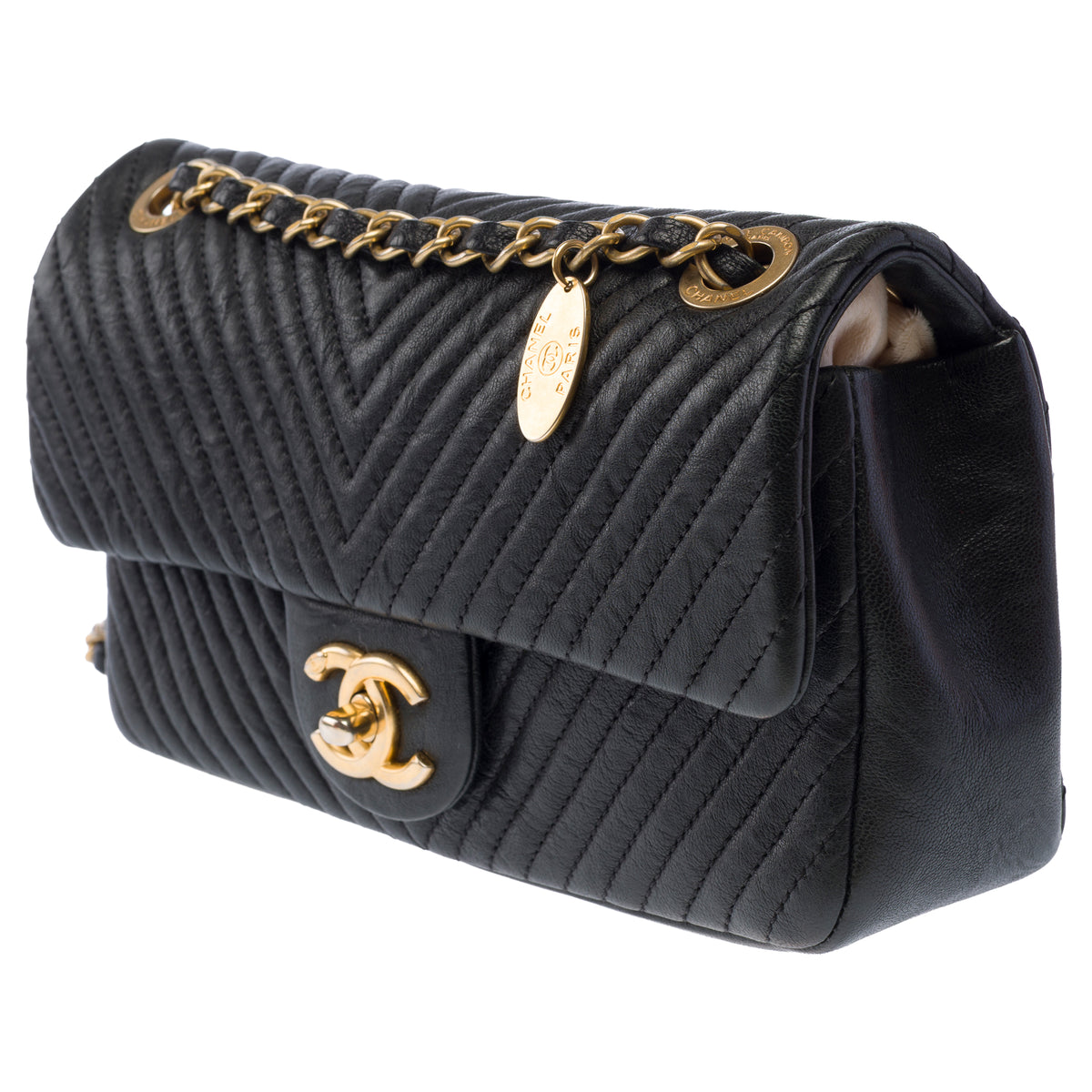Sac CHANEL Timeless/Classique en Cuir Noir - 103961