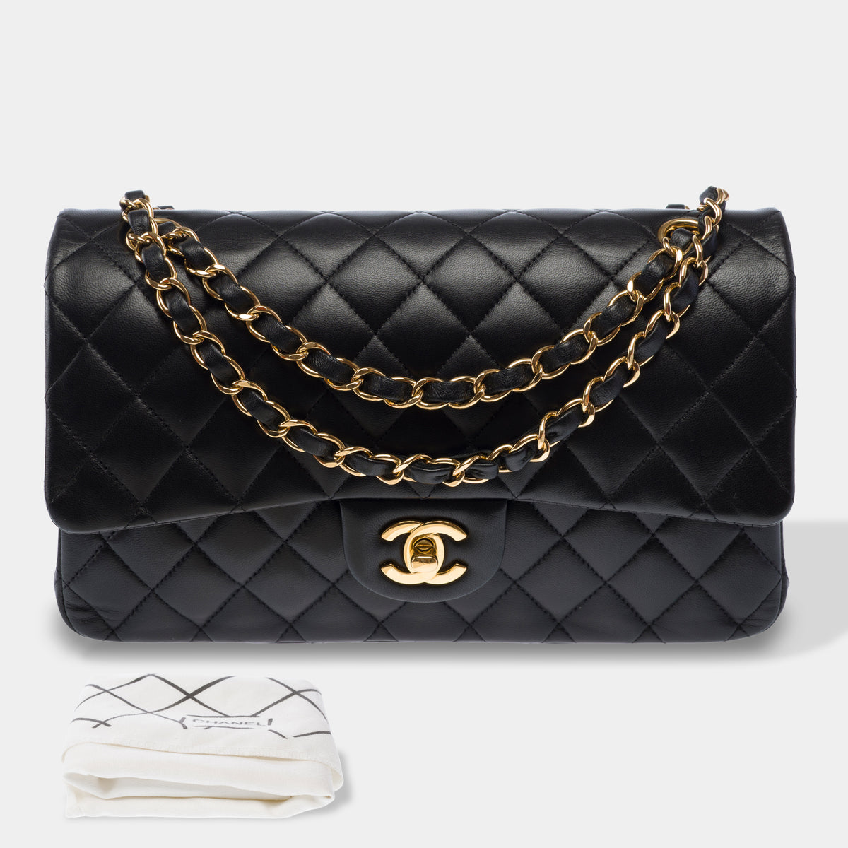 Sac CHANEL Timeless/Classique en Cuir Noir - 103965