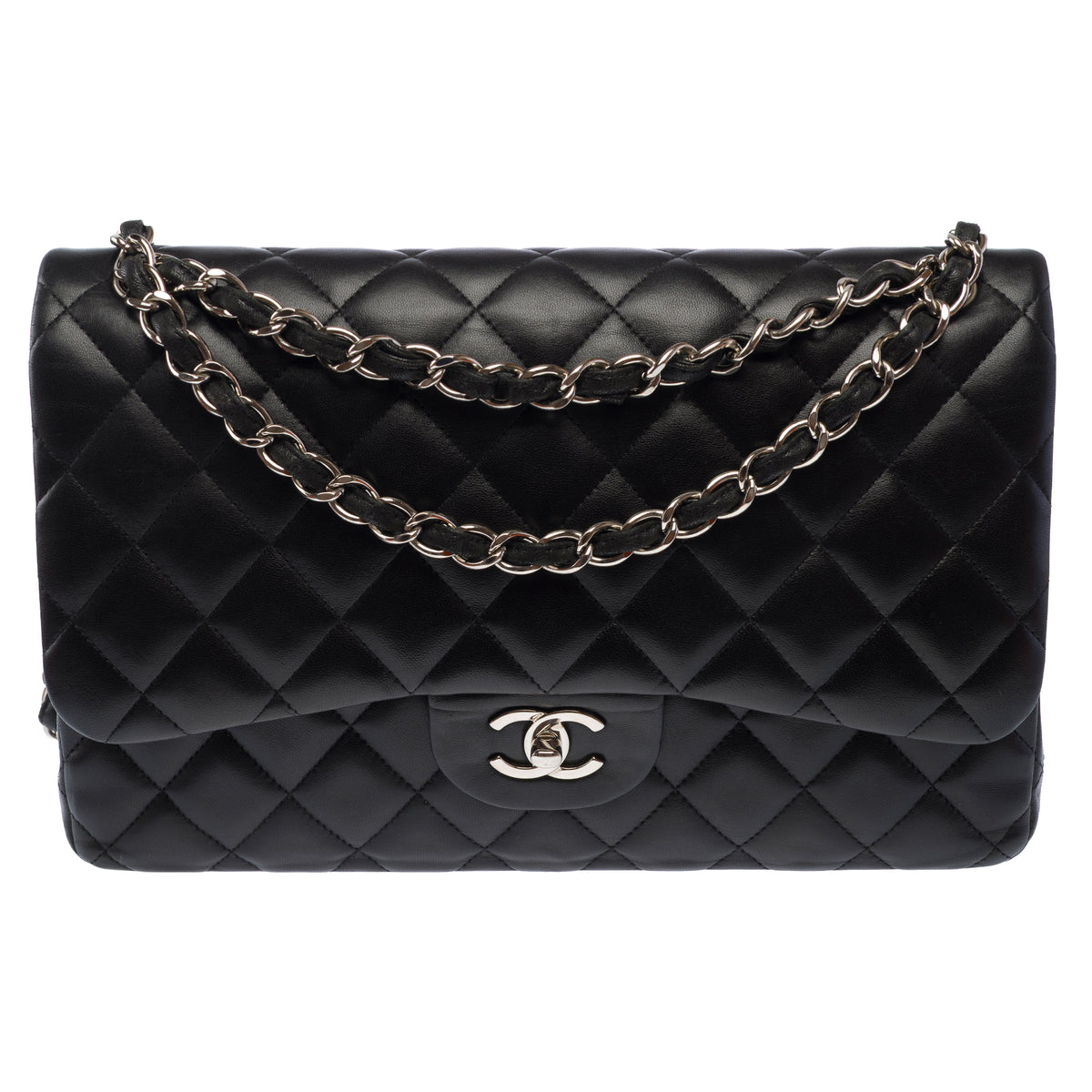 Sac CHANEL Timeless/Classique en Cuir Noir - 103964