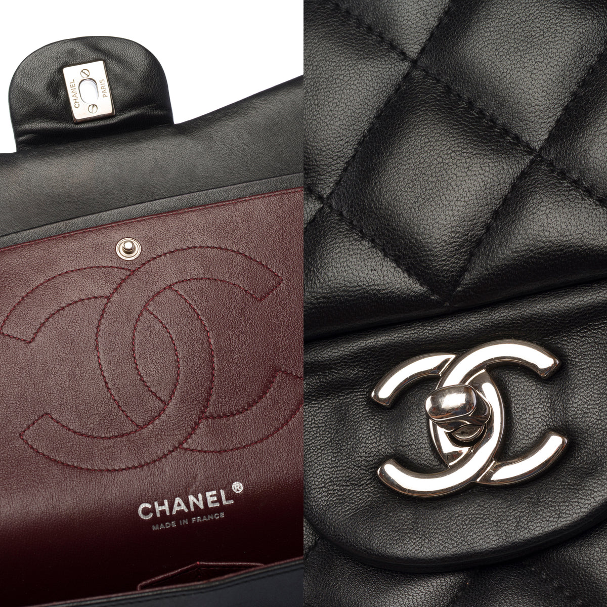 Sac CHANEL Timeless/Classique en Cuir Noir - 103964