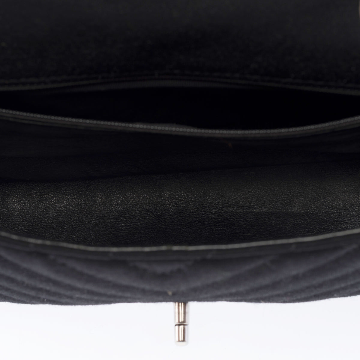 Sac CHANEL Timeless/Classique en Coton Noir - 103937