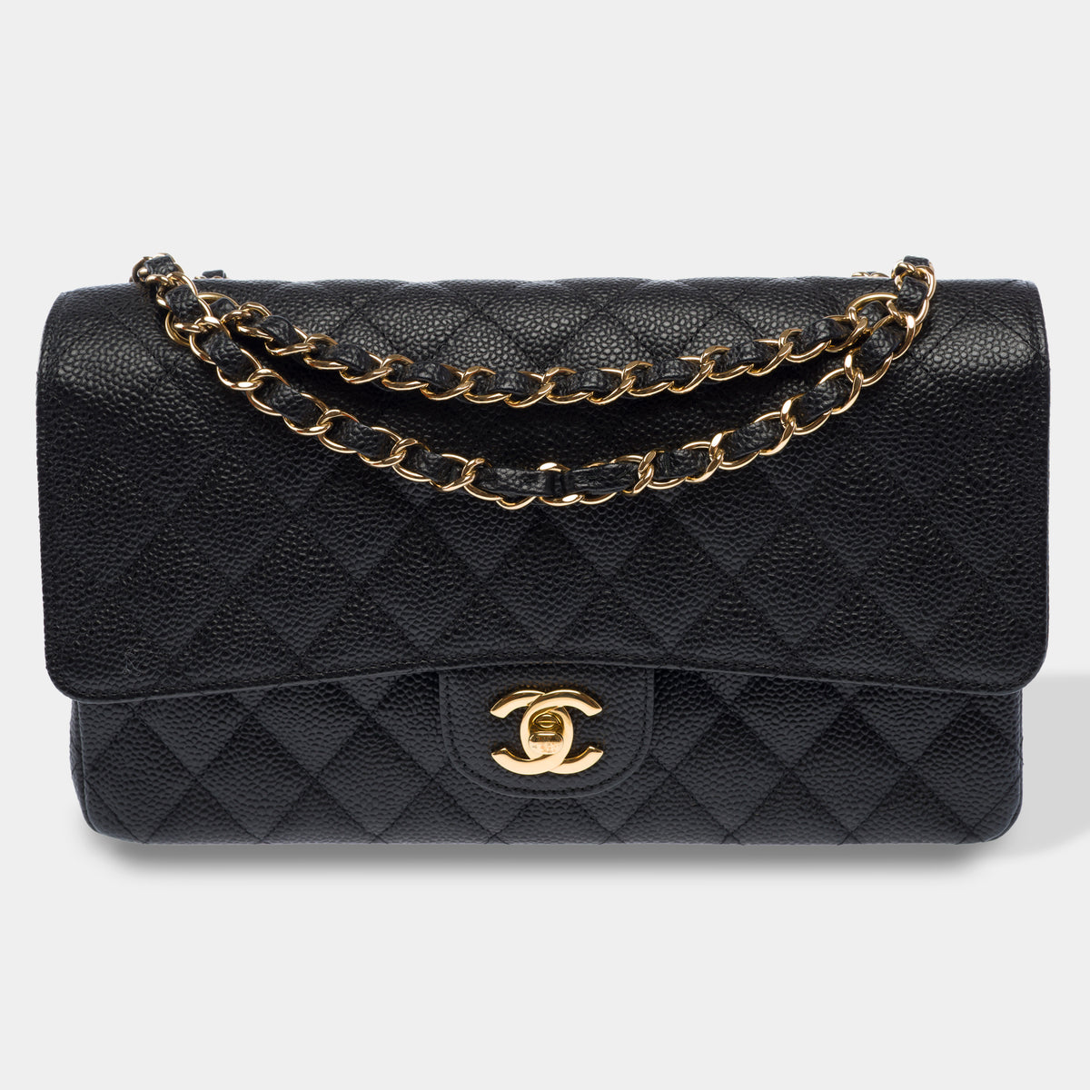 Sac CHANEL Timeless/Classique en Cuir Noir - 103966