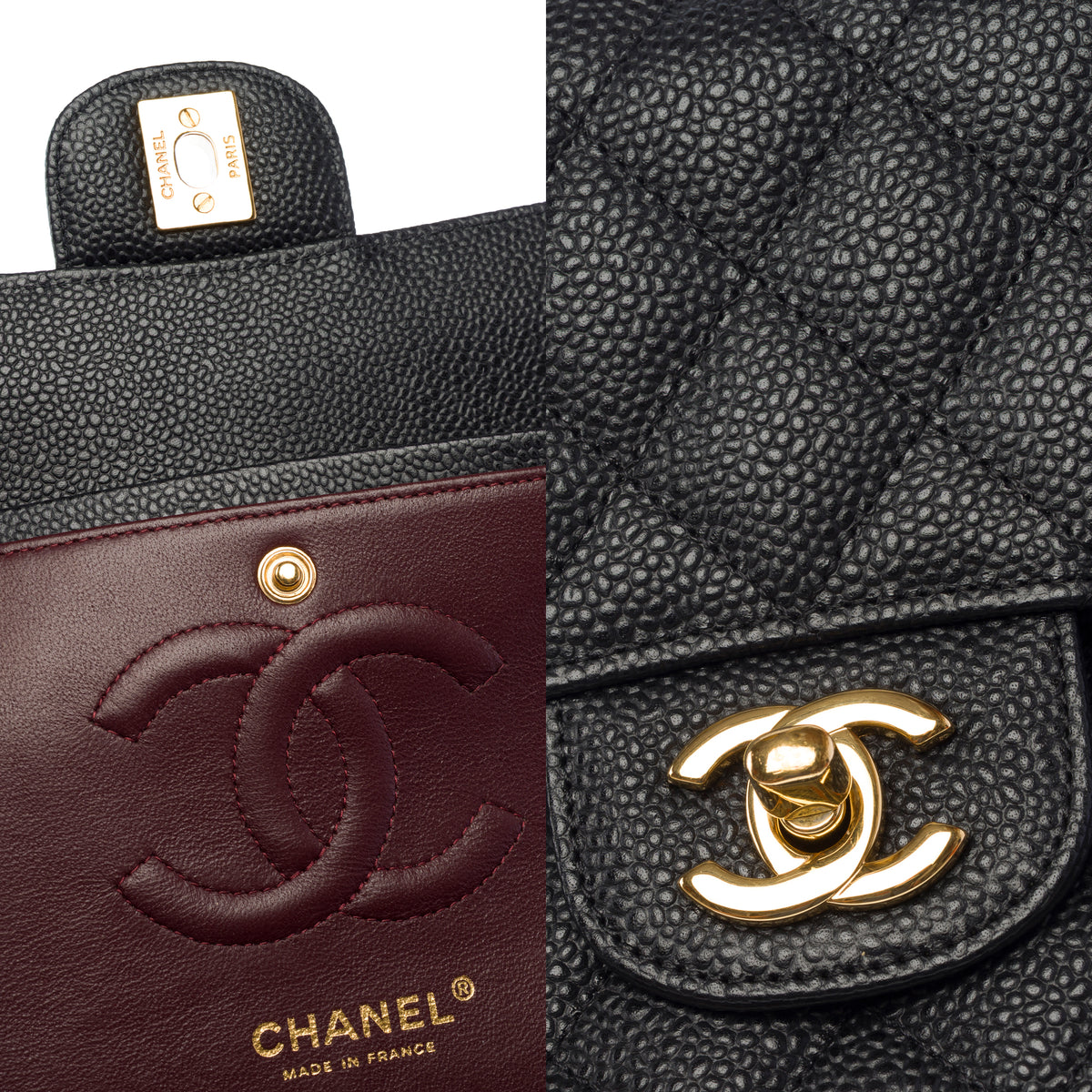Sac CHANEL Timeless/Classique en Cuir Noir - 103966