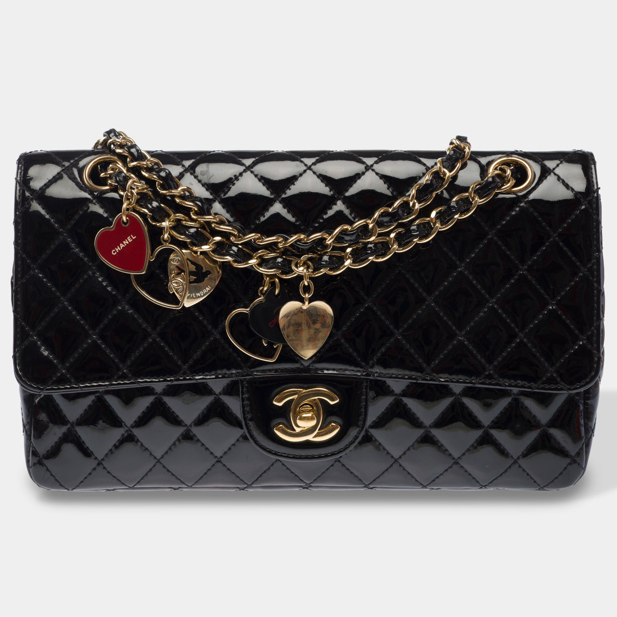 Sac CHANEL Timeless/Classique en Cuir verni Noir - 103960