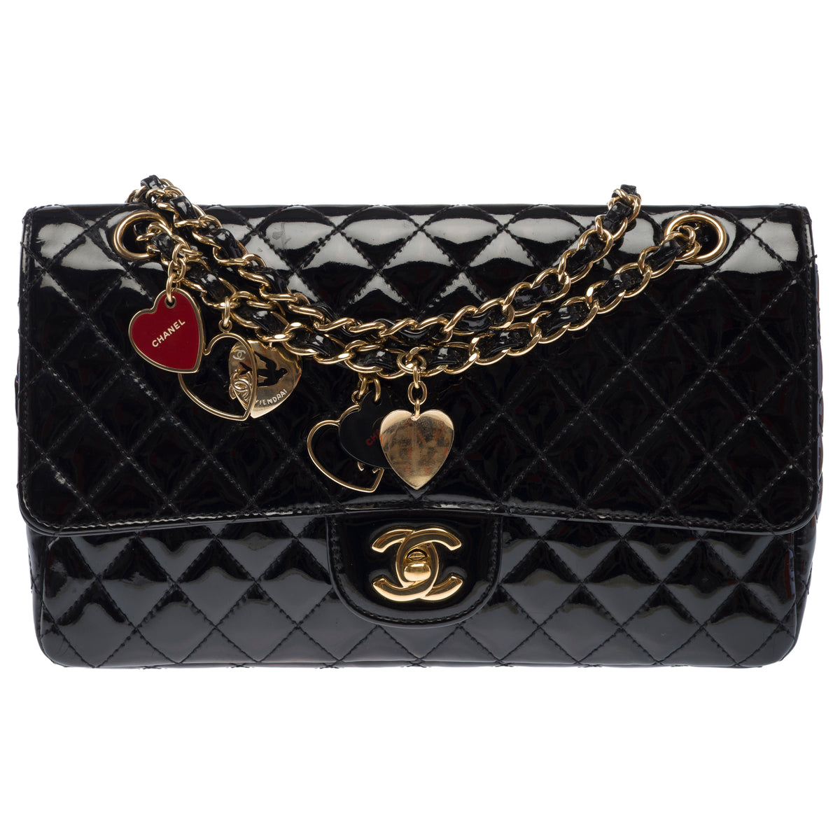 Sac CHANEL Timeless/Classique en Cuir verni Noir - 103960