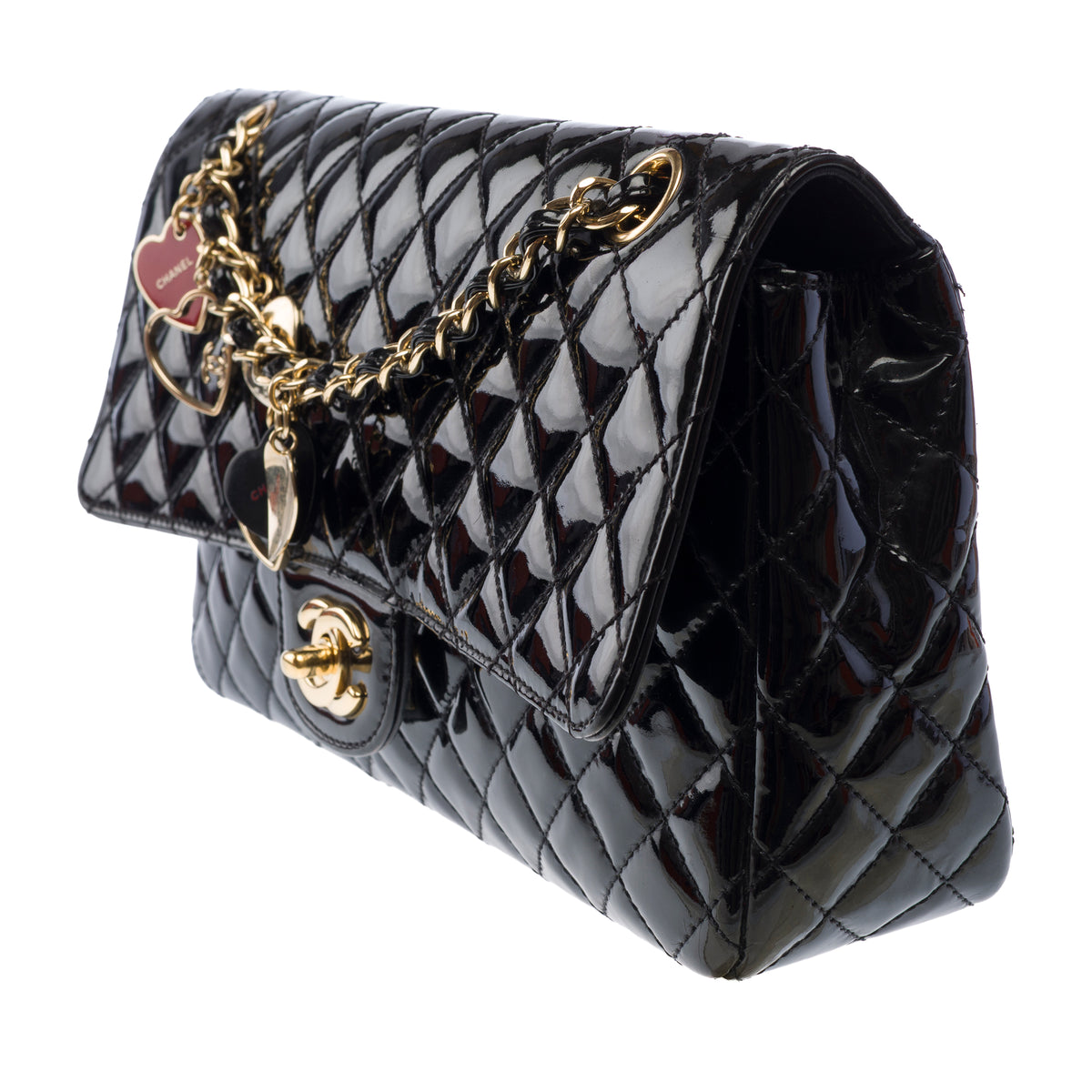 Sac CHANEL Timeless/Classique en Cuir verni Noir - 103960