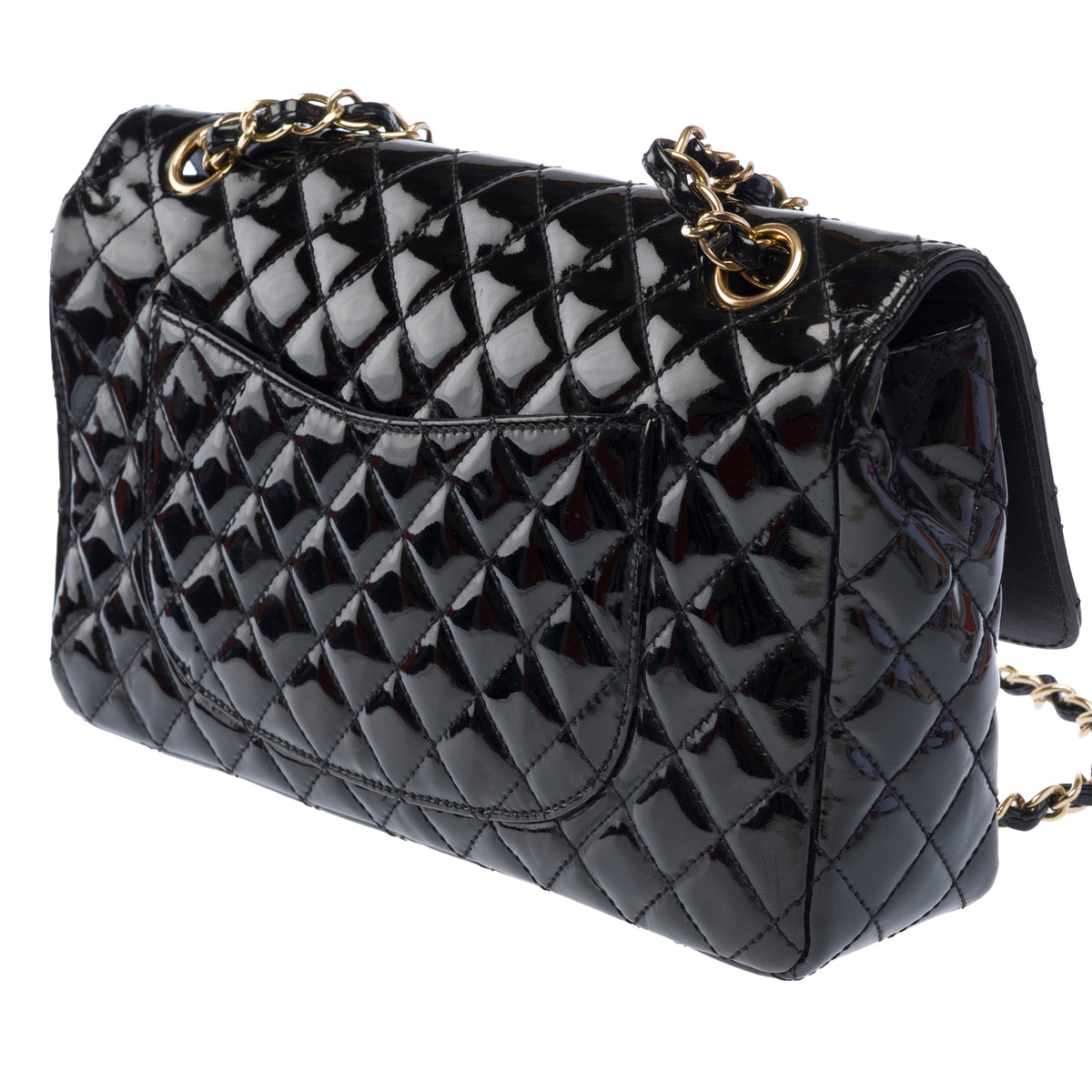 Sac CHANEL Timeless/Classique en Cuir verni Noir - 103960