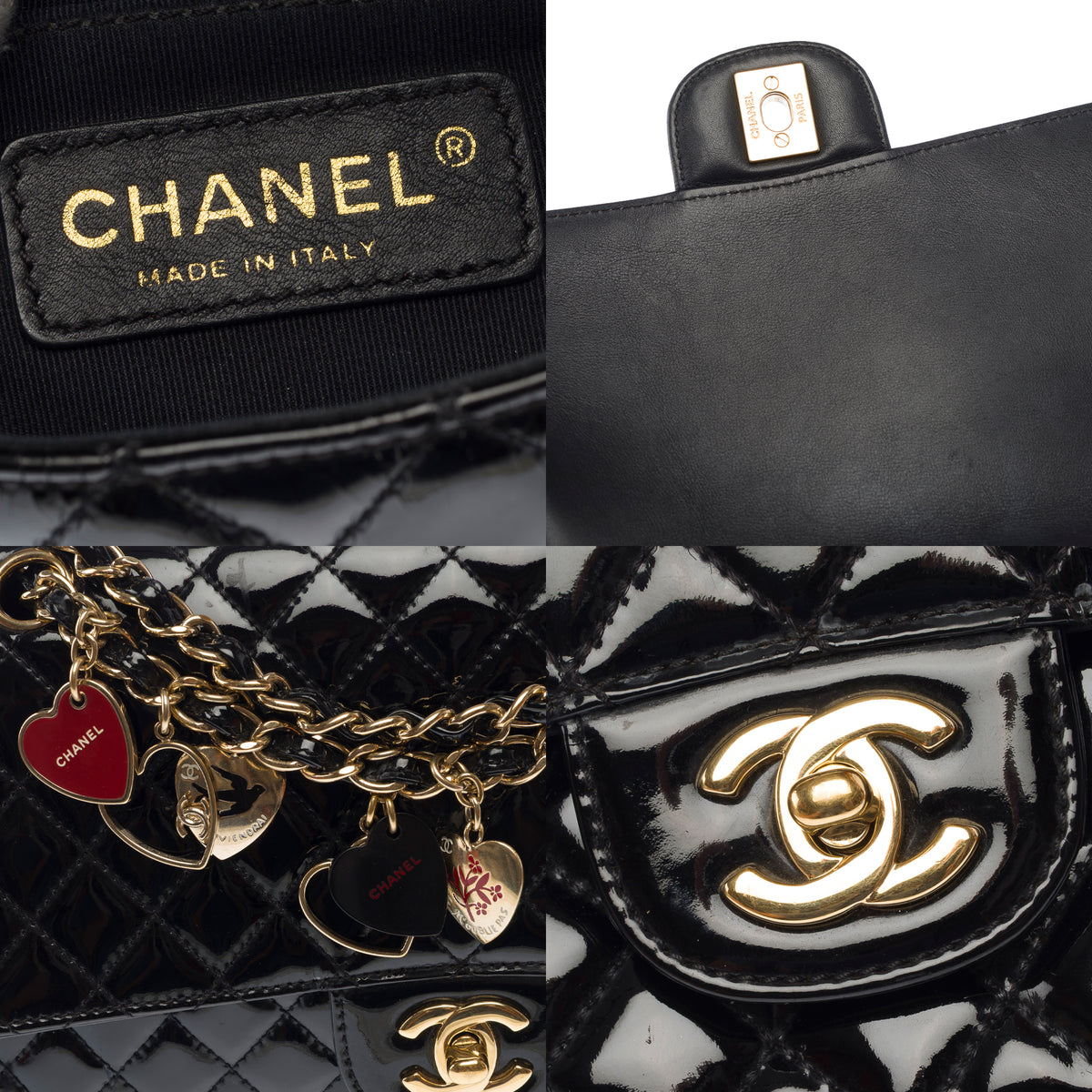 Sac CHANEL Timeless/Classique en Cuir verni Noir - 103960