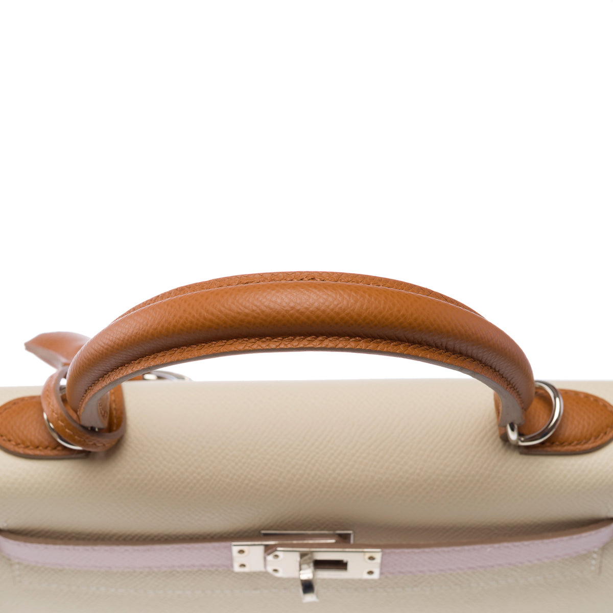 Sac HERMES Kelly 25 en Cuir Blanc - 103980