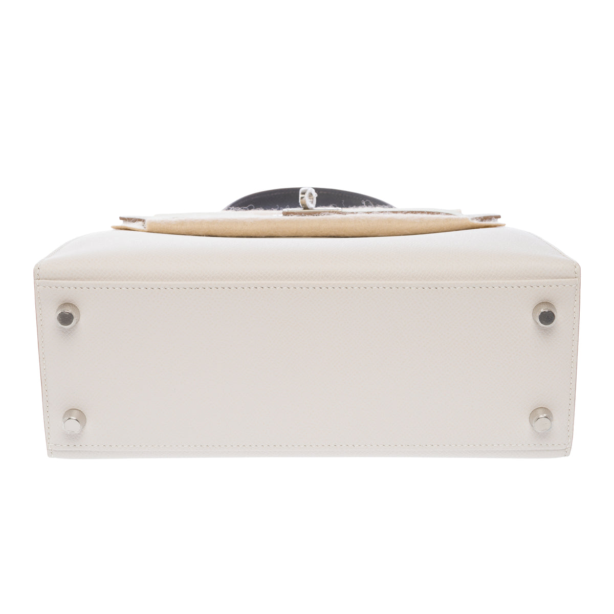 Sac HERMES Kelly 25 en Cuir Gris - 103981