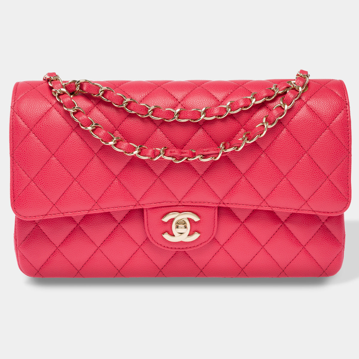 Sac CHANEL Timeless/Classique en Cuir Rose - 103984
