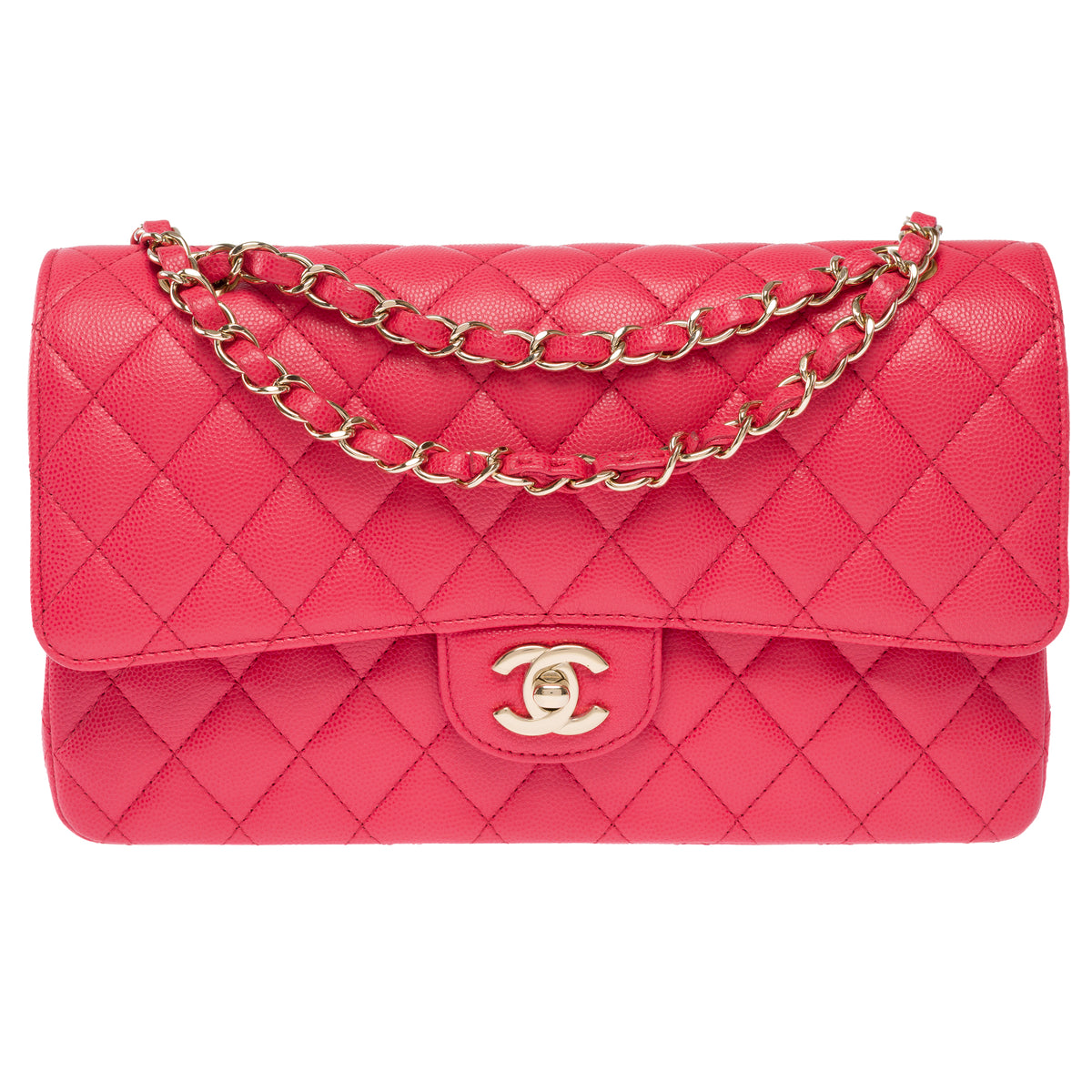 Sac CHANEL Timeless/Classique en Cuir Rose - 103984