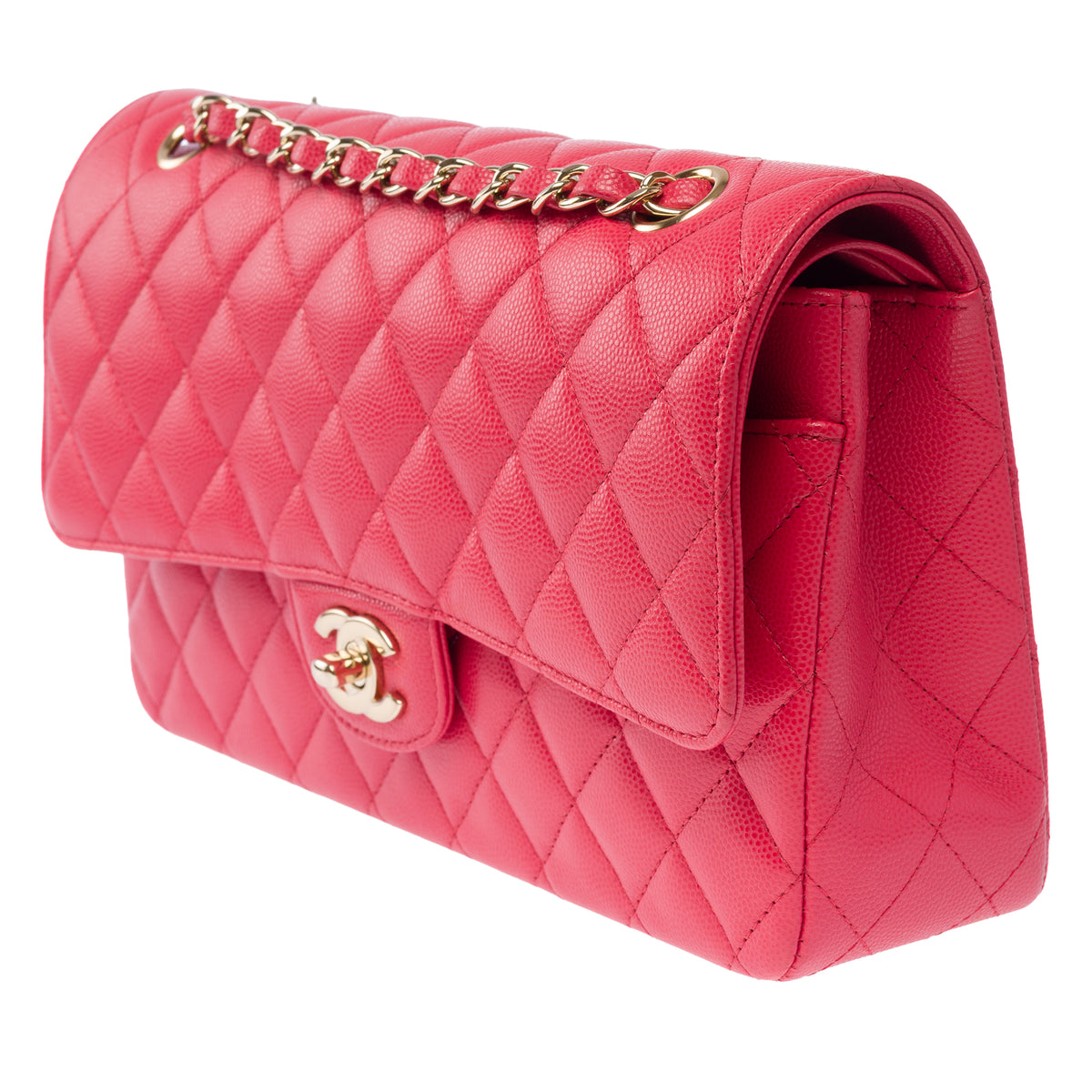 Sac CHANEL Timeless/Classique en Cuir Rose - 103984