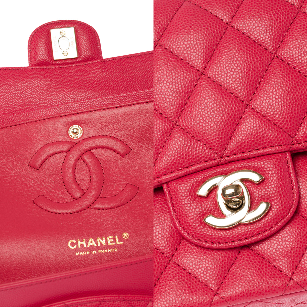 Sac CHANEL Timeless/Classique en Cuir Rose - 103984