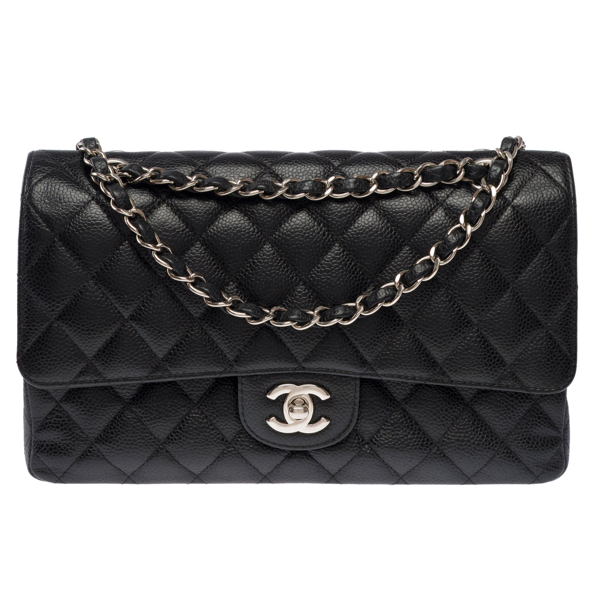 Sac CHANEL Timeless/Classique en Cuir Noir - 103985